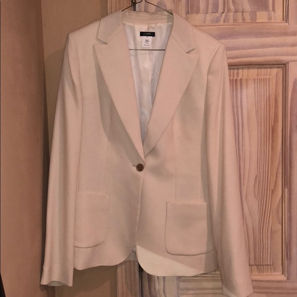 J Crew cream suit jacket - Picture 1 of 4